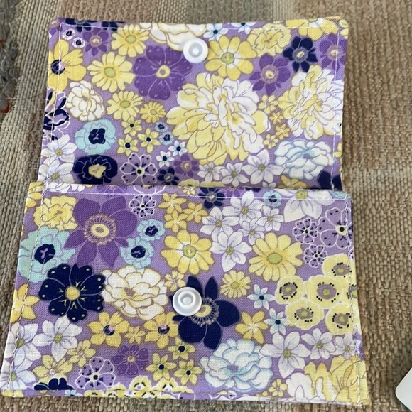 Stylish Snap Card Wallet/Business Card/Gift Card Holder made with Cotton Fabric - Picture 5 of 7